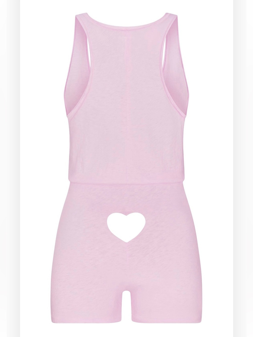 SKIMS Worn in Jersey Heart Onesie Pink - Baby Pink BNWT Heart Cutout